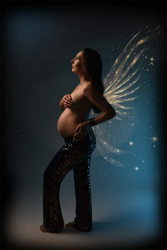 bajkowa sesja kobieca ciążowa